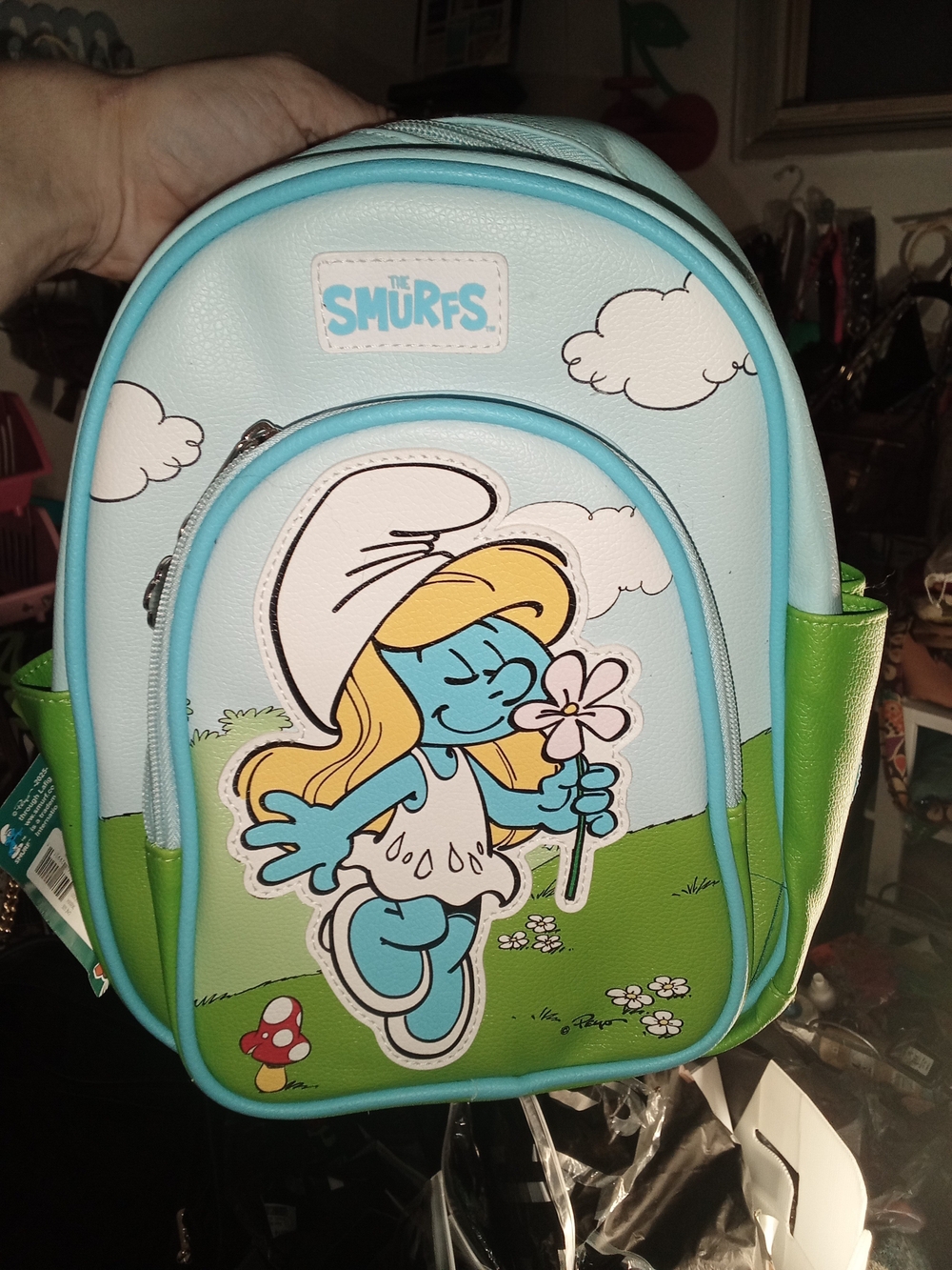 Smurfette Backpack - Blue & Green